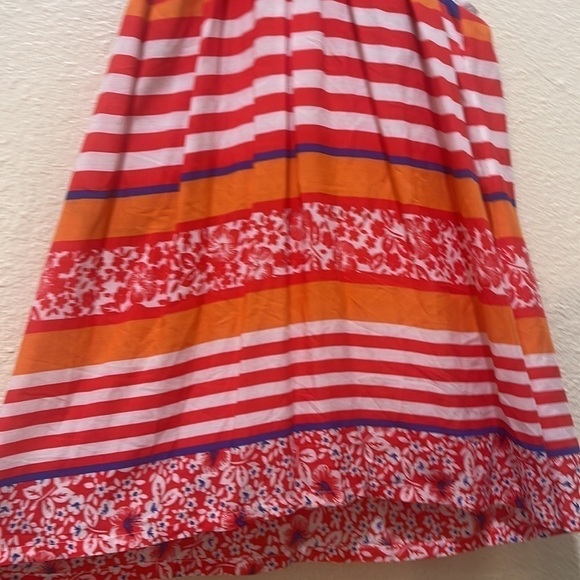 Tommy Bahama Striped Floral High Neck Linnea Floral Halterl Top Size M NWT - Picture 2 of 9